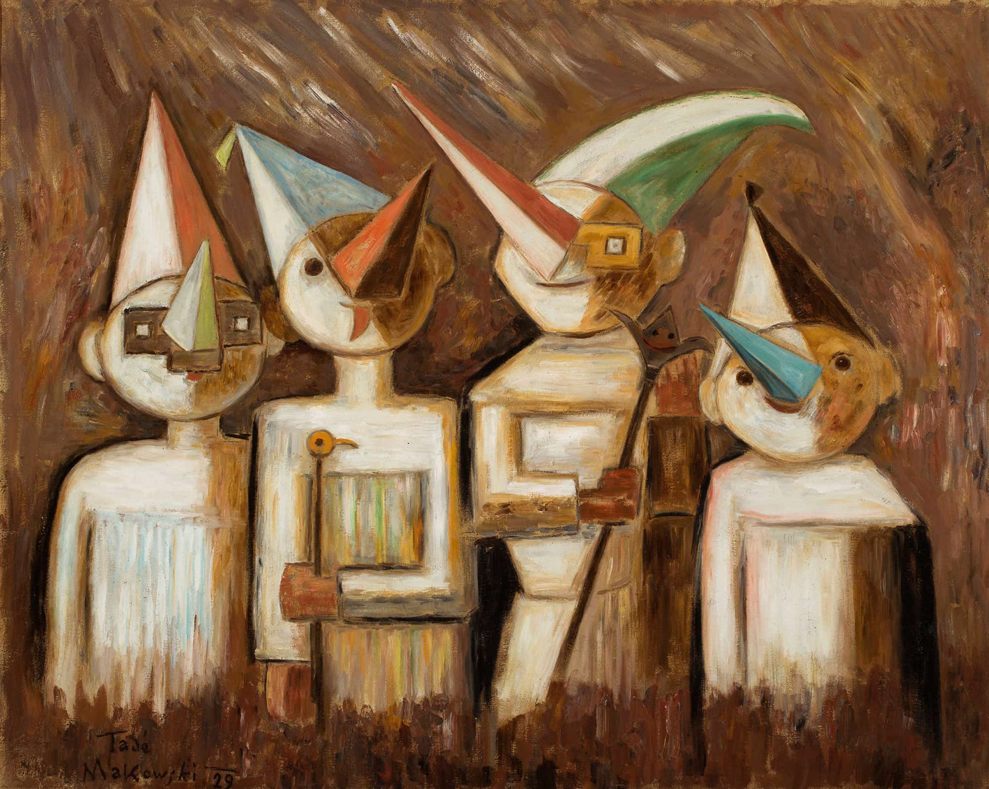 Children In Disguises by Tadeusz Makowski