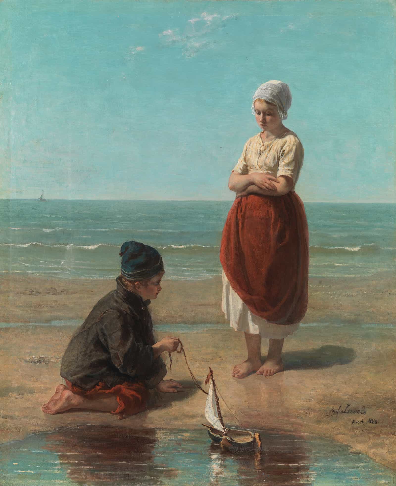Children Of The Sea  by Jozef Israels