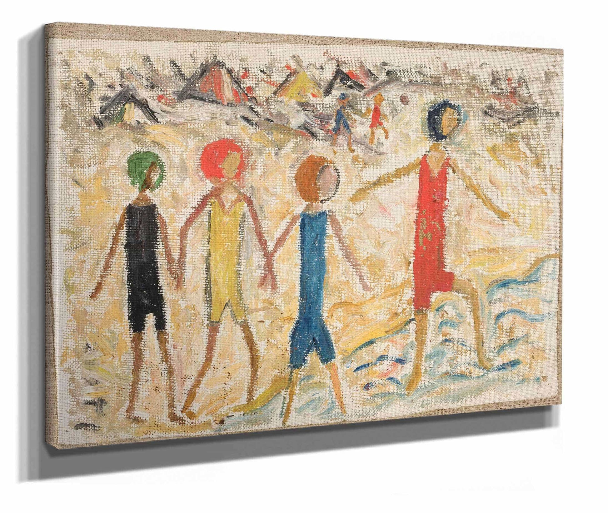 Children On A Beach by Tadeusz Makowski