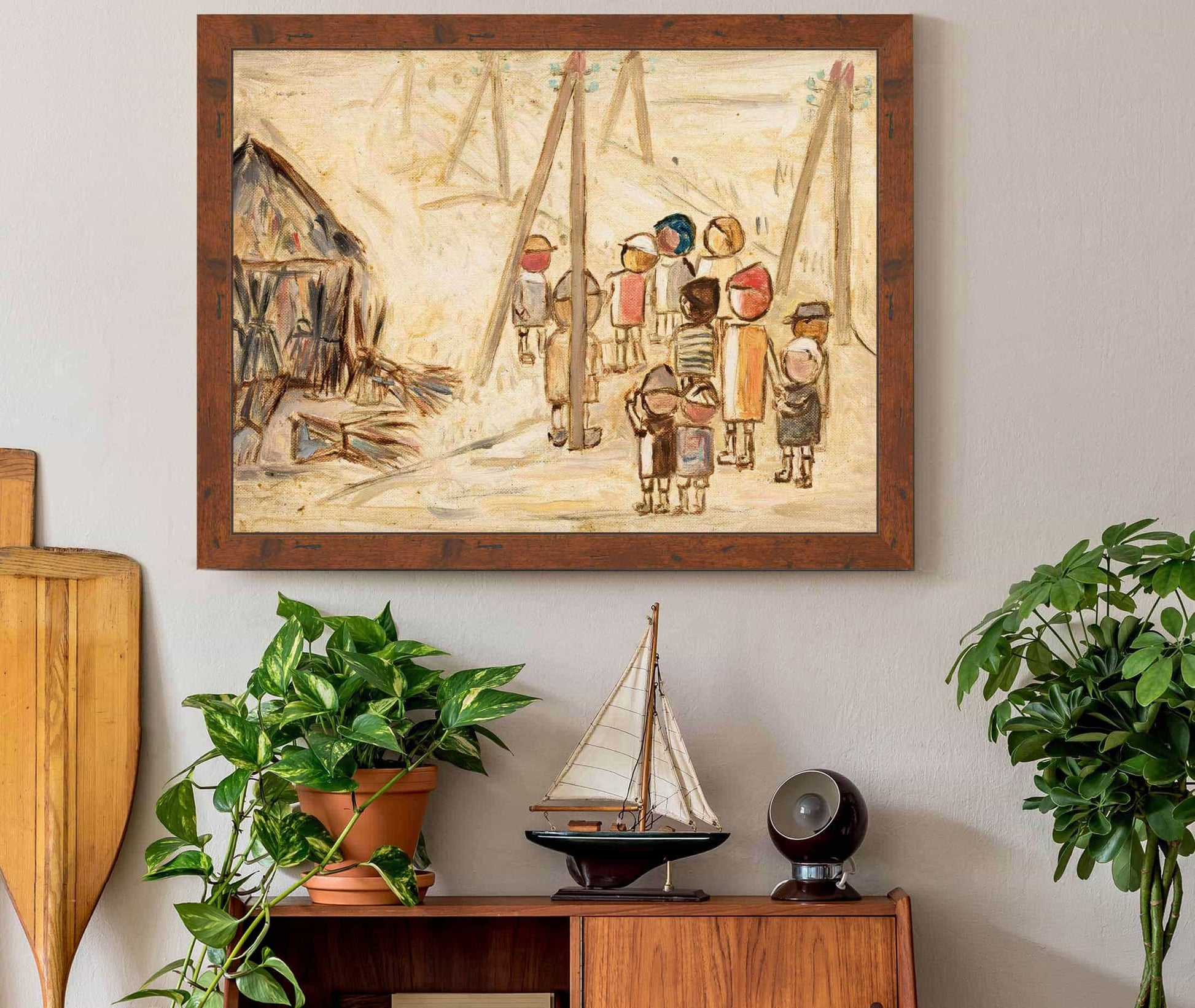 Children On A Road by Tadeusz Makowski