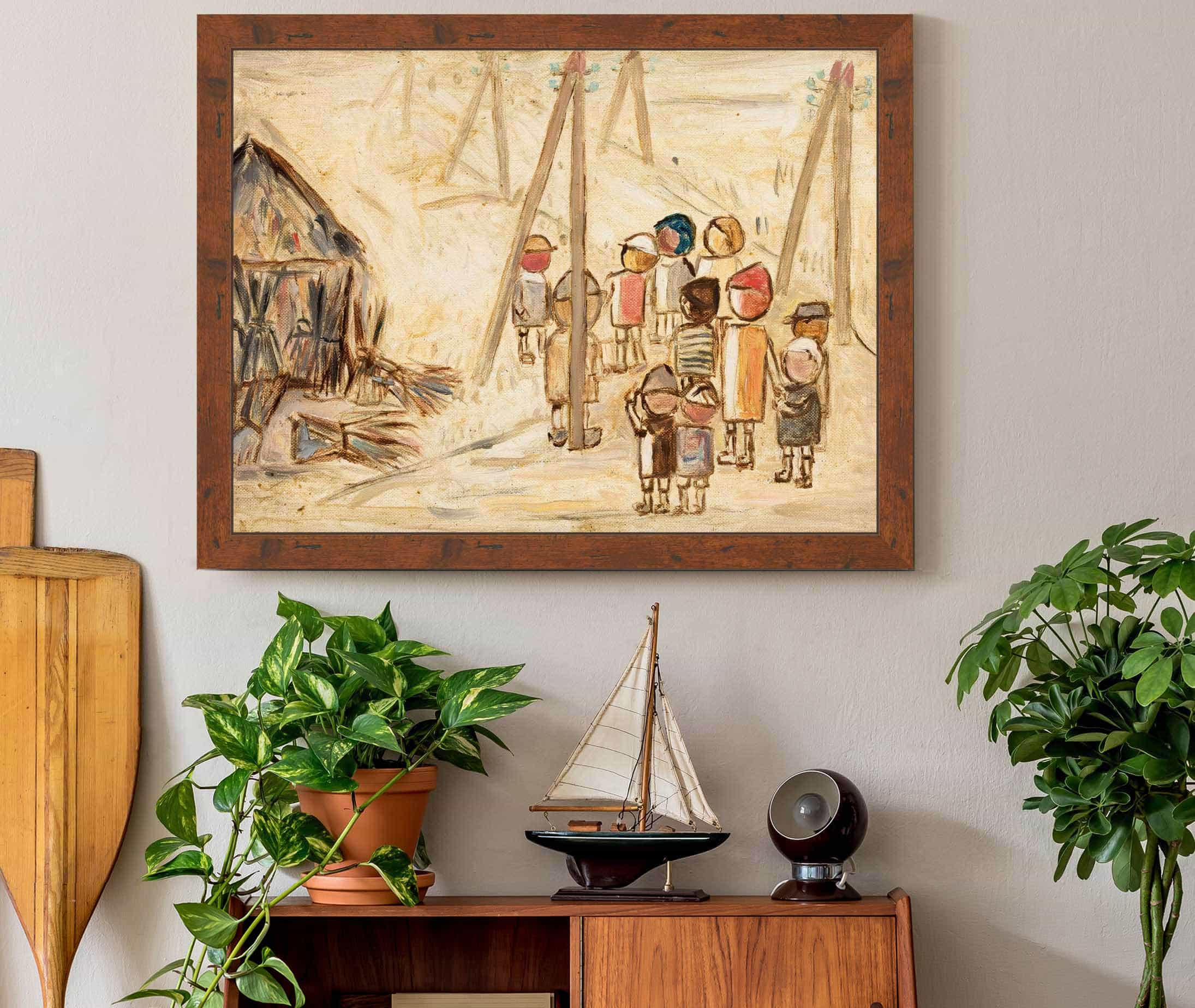 Children On A Road by Tadeusz Makowski