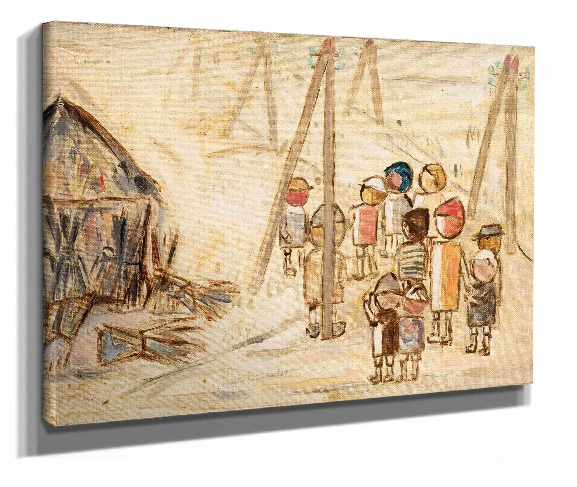 Children On A Road by Tadeusz Makowski