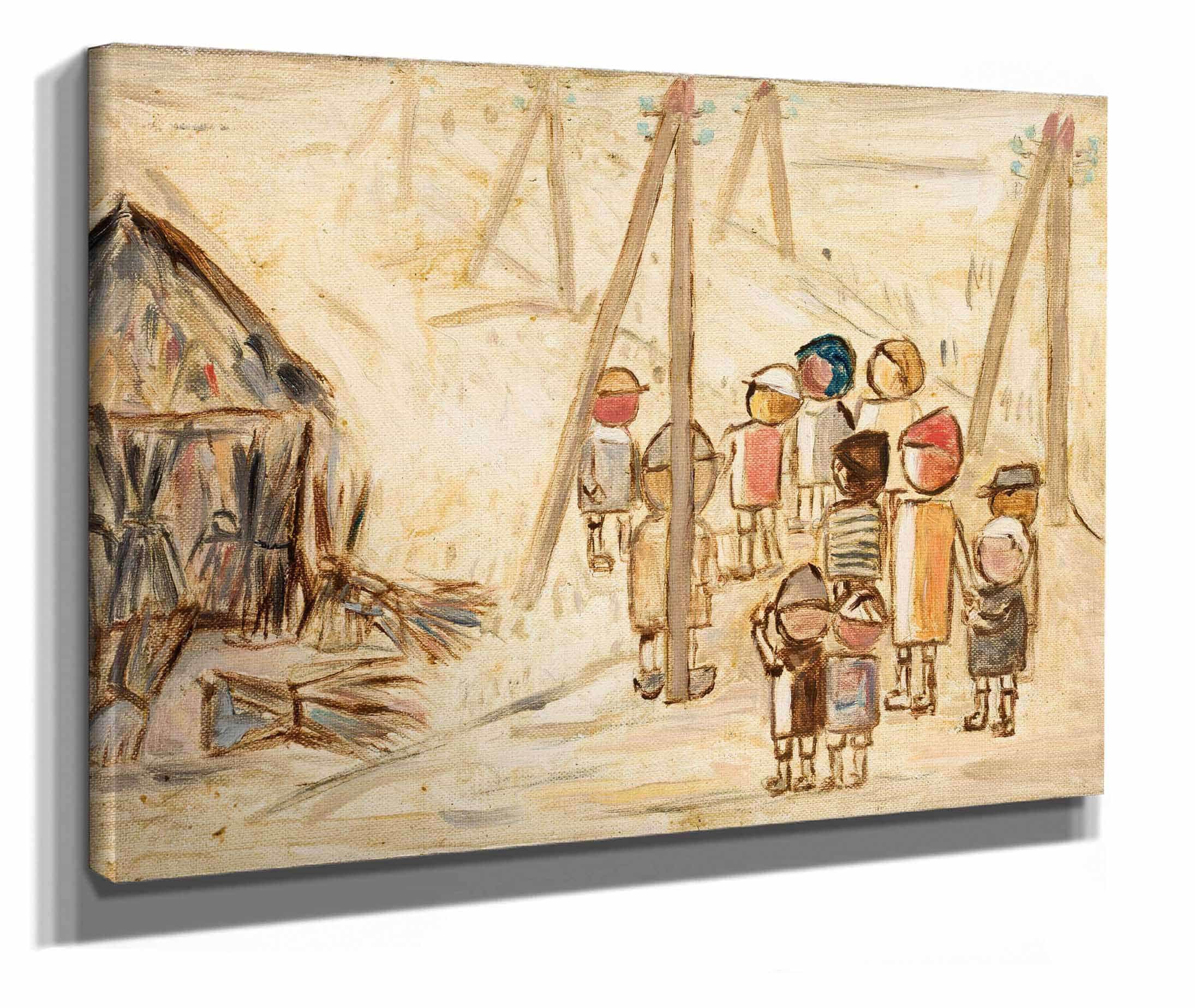 Children On A Road by Tadeusz Makowski
