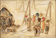 Children On A Road by Tadeusz Makowski