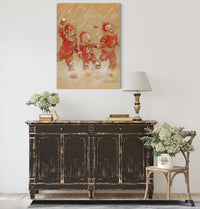 Children Playing In The Snow by Jessie Willcox Smith