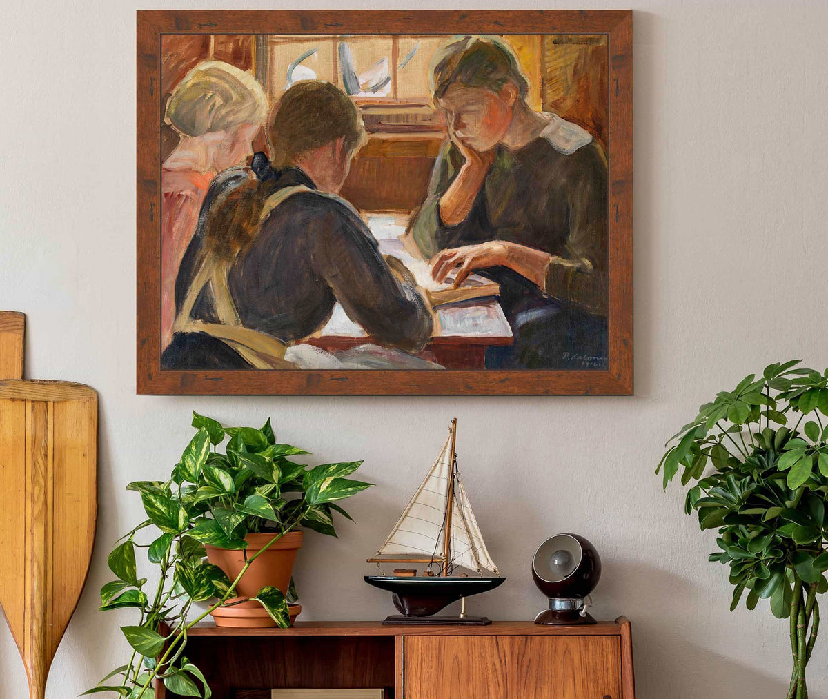 Children Reading by Pekka Halonen