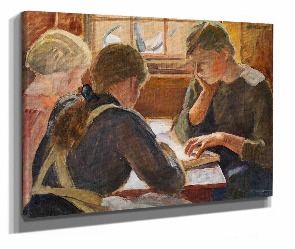 Children Reading by Pekka Halonen