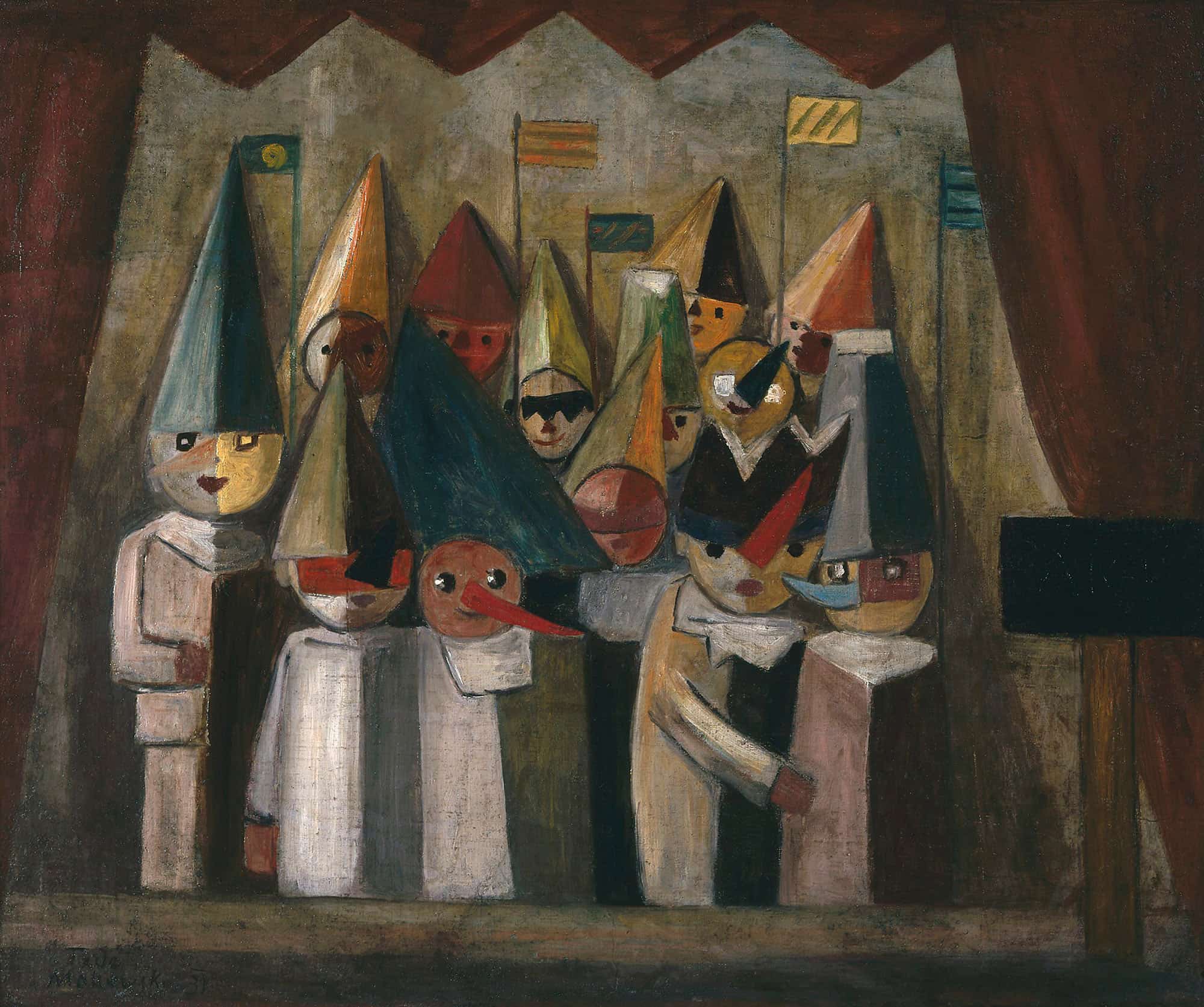 Childrens Theatre by Tadeusz Makowski