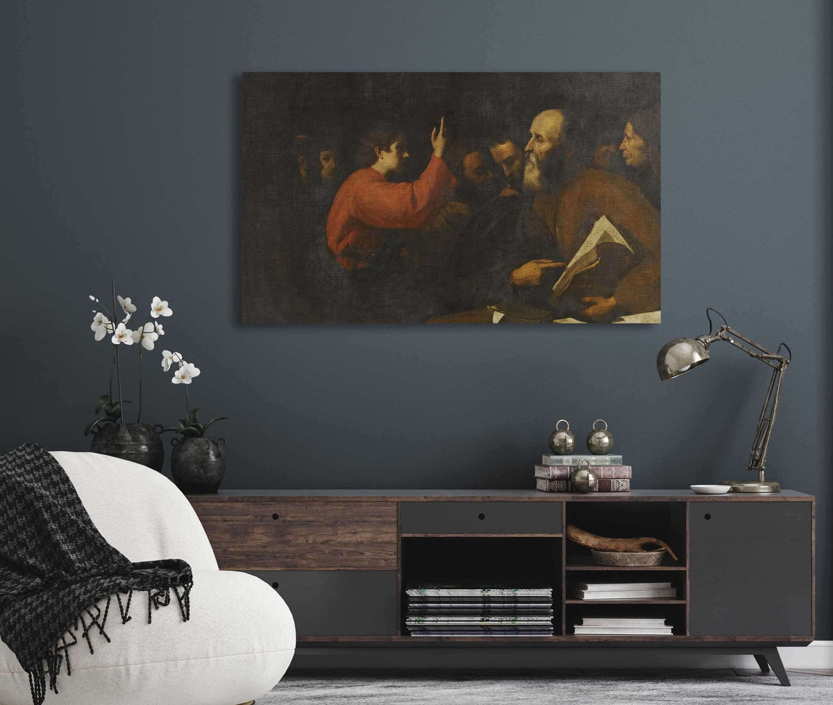 Christ Among The Doctors In The Temple by Jusepe De Ribera