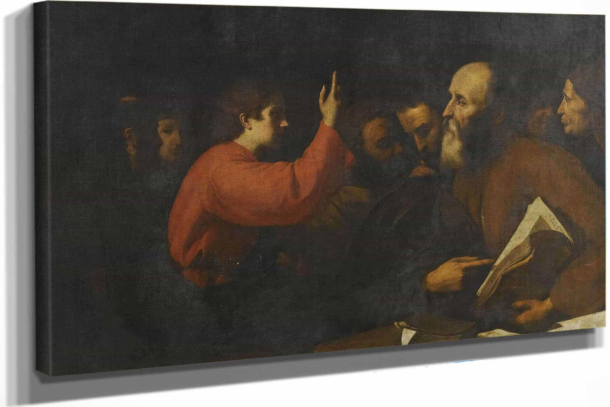 Christ Among The Doctors In The Temple by Jusepe De Ribera