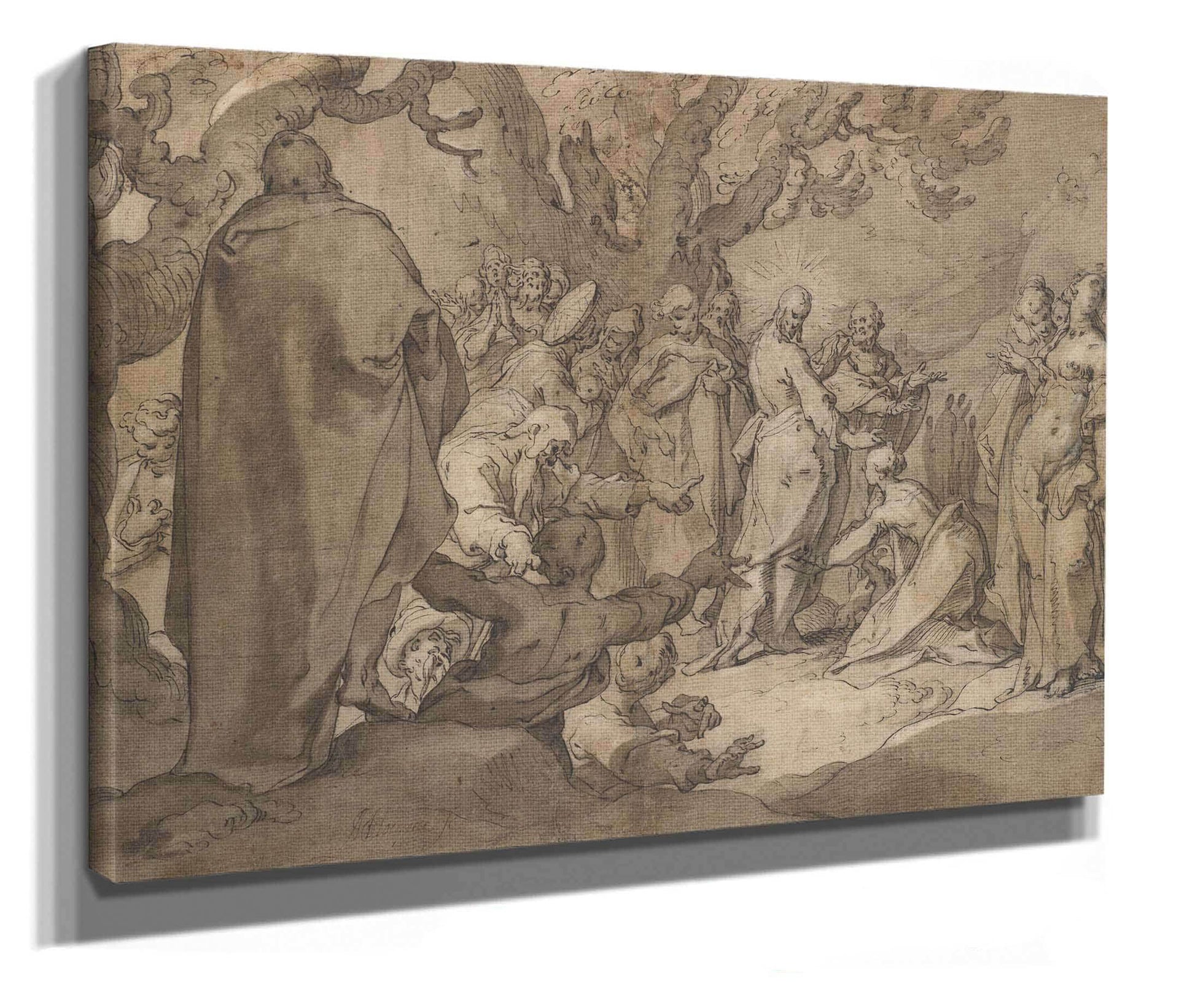 Christ And The Canaanite Women Th Century by Abraham Bloemaert