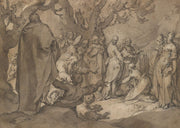 Christ And The Canaanite Women Th Century by Abraham Bloemaert