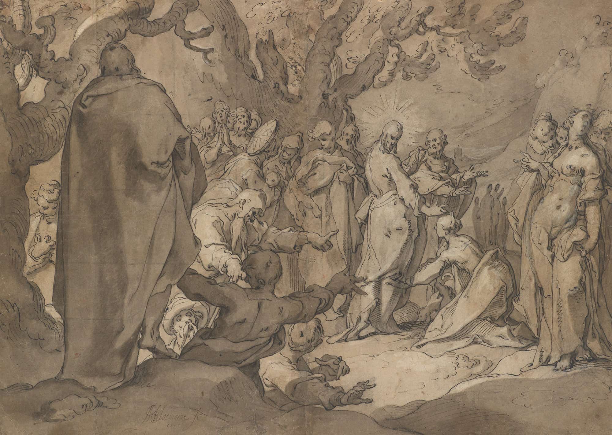 Christ And The Canaanite Women Th Century by Abraham Bloemaert