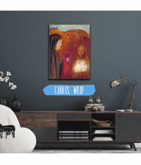 Christ And The Samaritan Woman The White Flower Bouquet by Odilon Redon