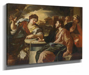 Christ And The Woman Of Samaria by Francesco Solimena