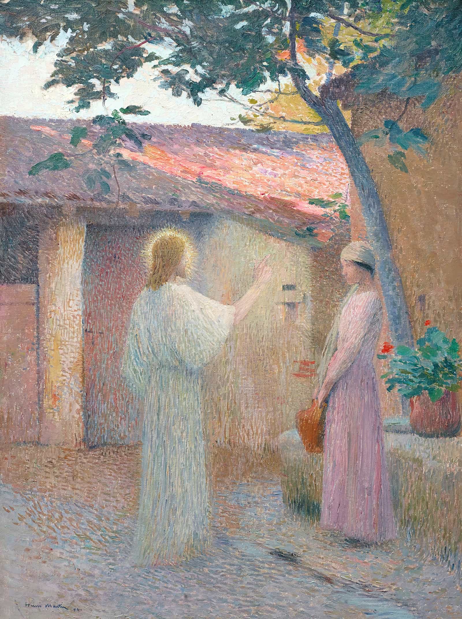 Christ And The Woman Of Samaria by Henri Martin
