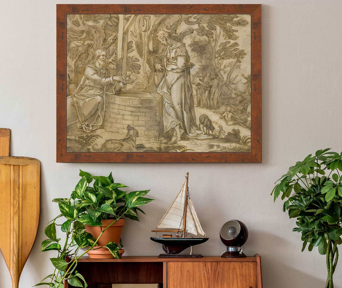 Christ And The Woman Of Samaria by Joachim Wtewael