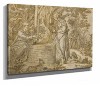 Christ And The Woman Of Samaria by Joachim Wtewael