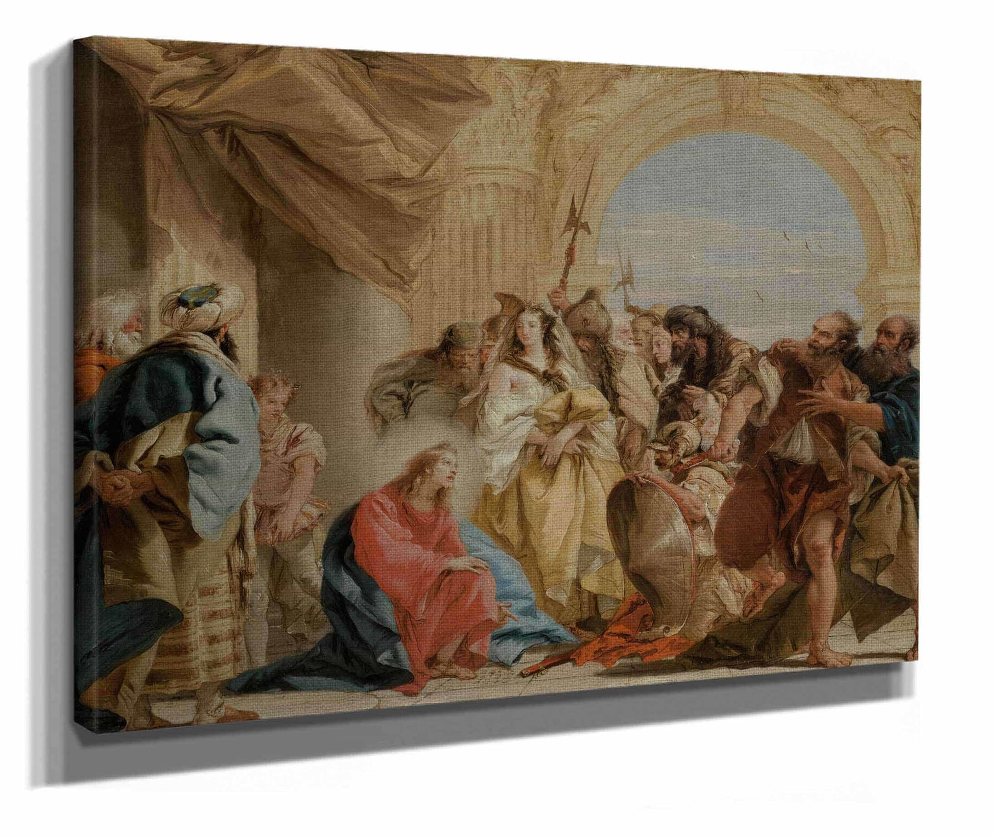 Christ And The Woman Taken In Adultery by Giovanni Domenico Tiepolo