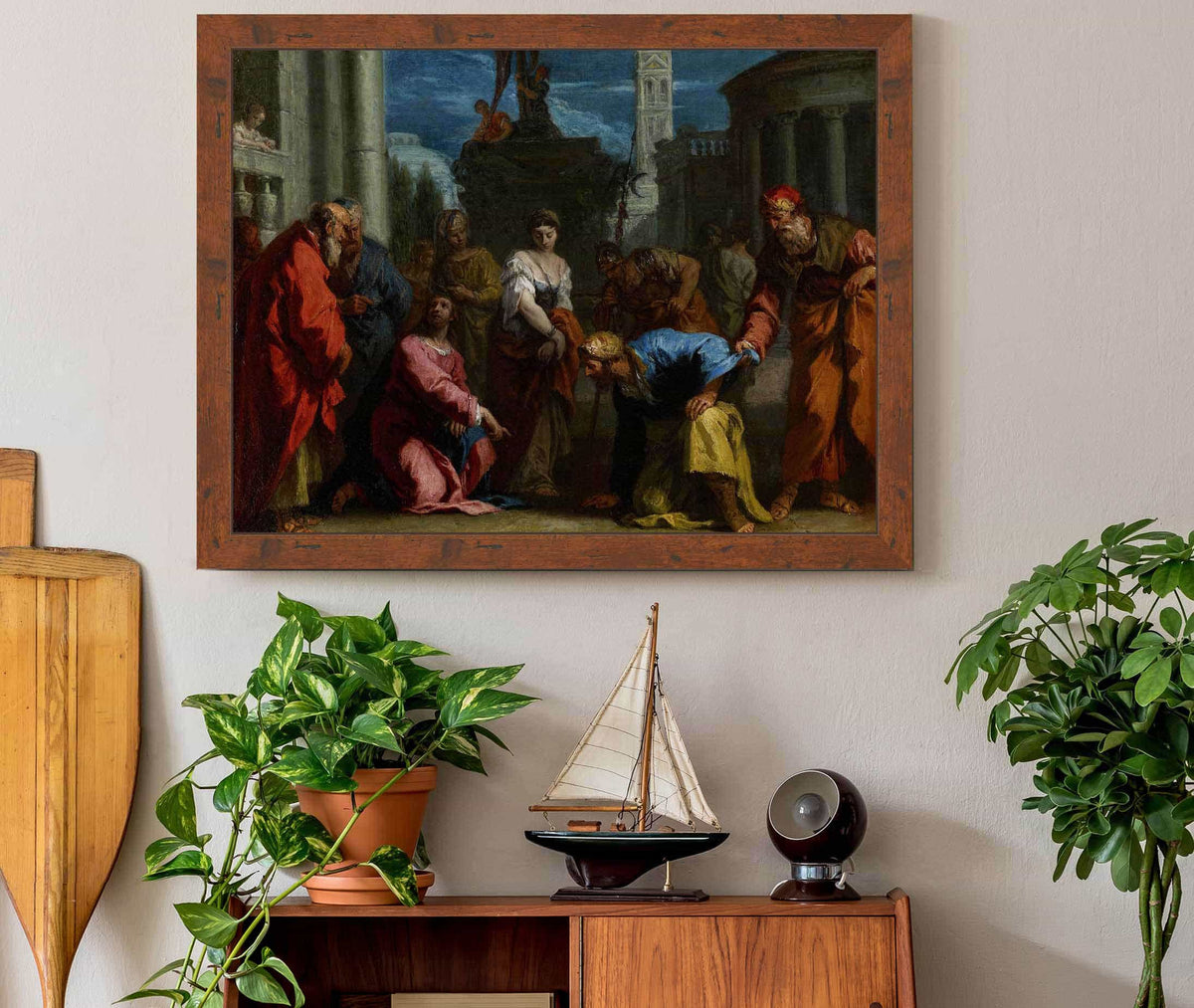 Christ And The Woman Taken In Adultery S by Sebastiano Ricci