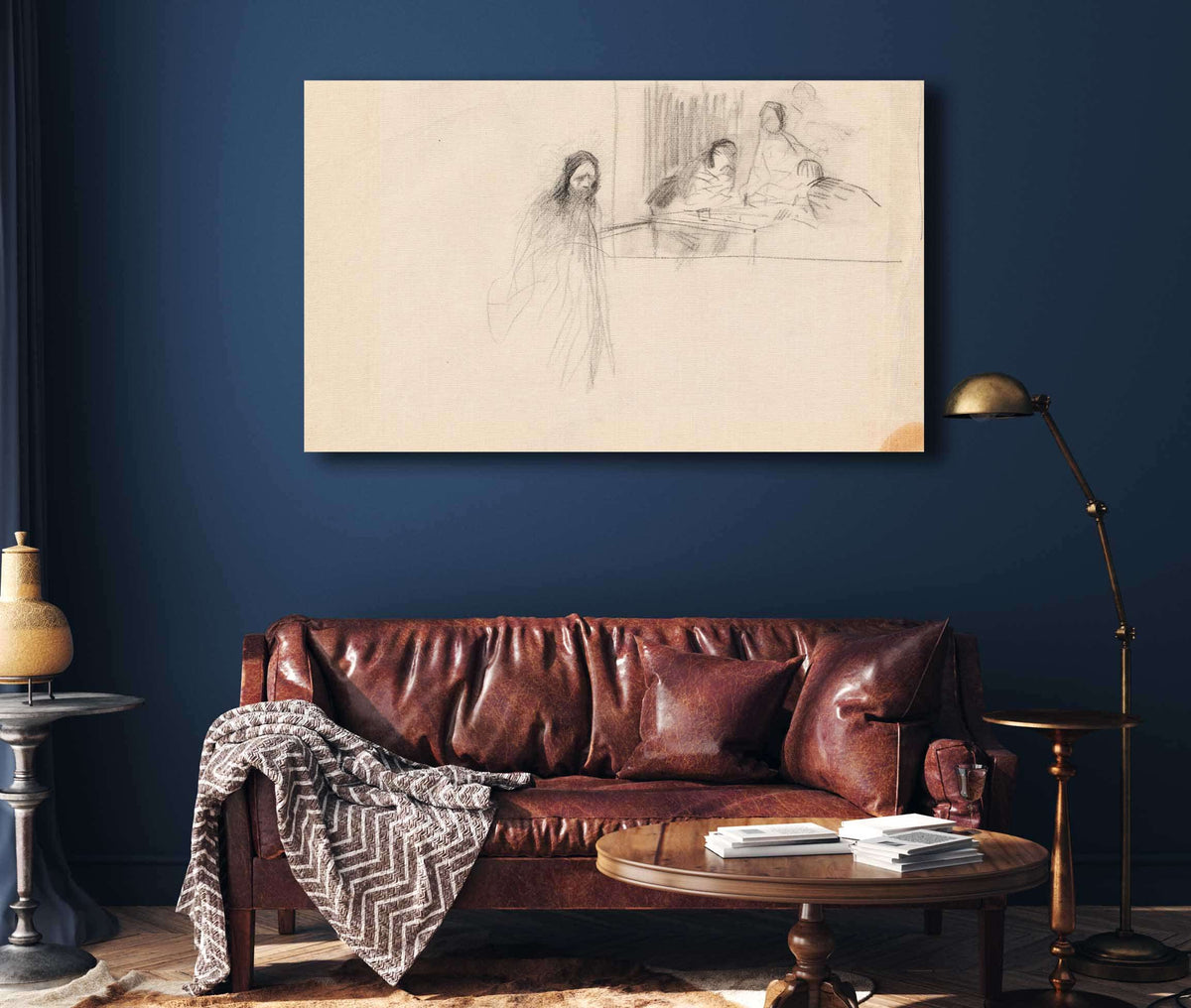 Christ At Emmaus by Jean Louis Forain