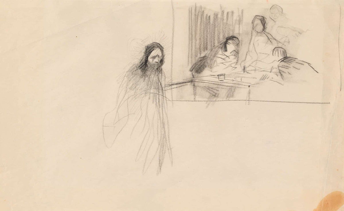 Christ At Emmaus by Jean Louis Forain