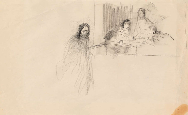 Christ At Emmaus by Jean Louis Forain