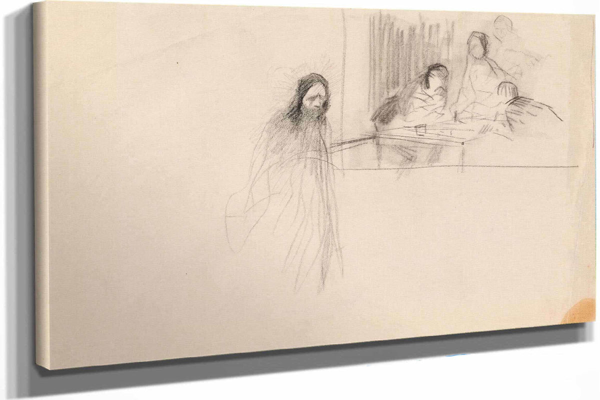 Christ At Emmaus by Jean Louis Forain