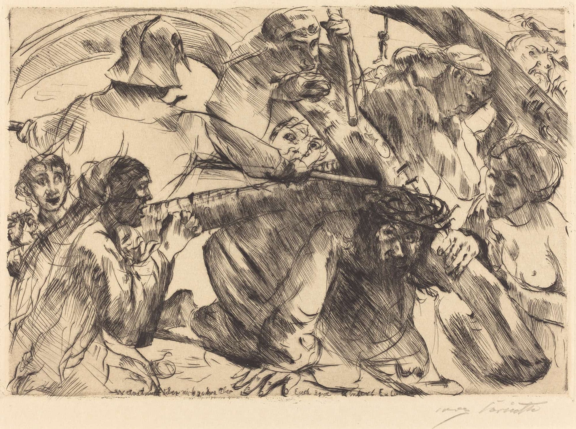 Christ Bearing The Cross Kreuztragung by Lovis Corinth