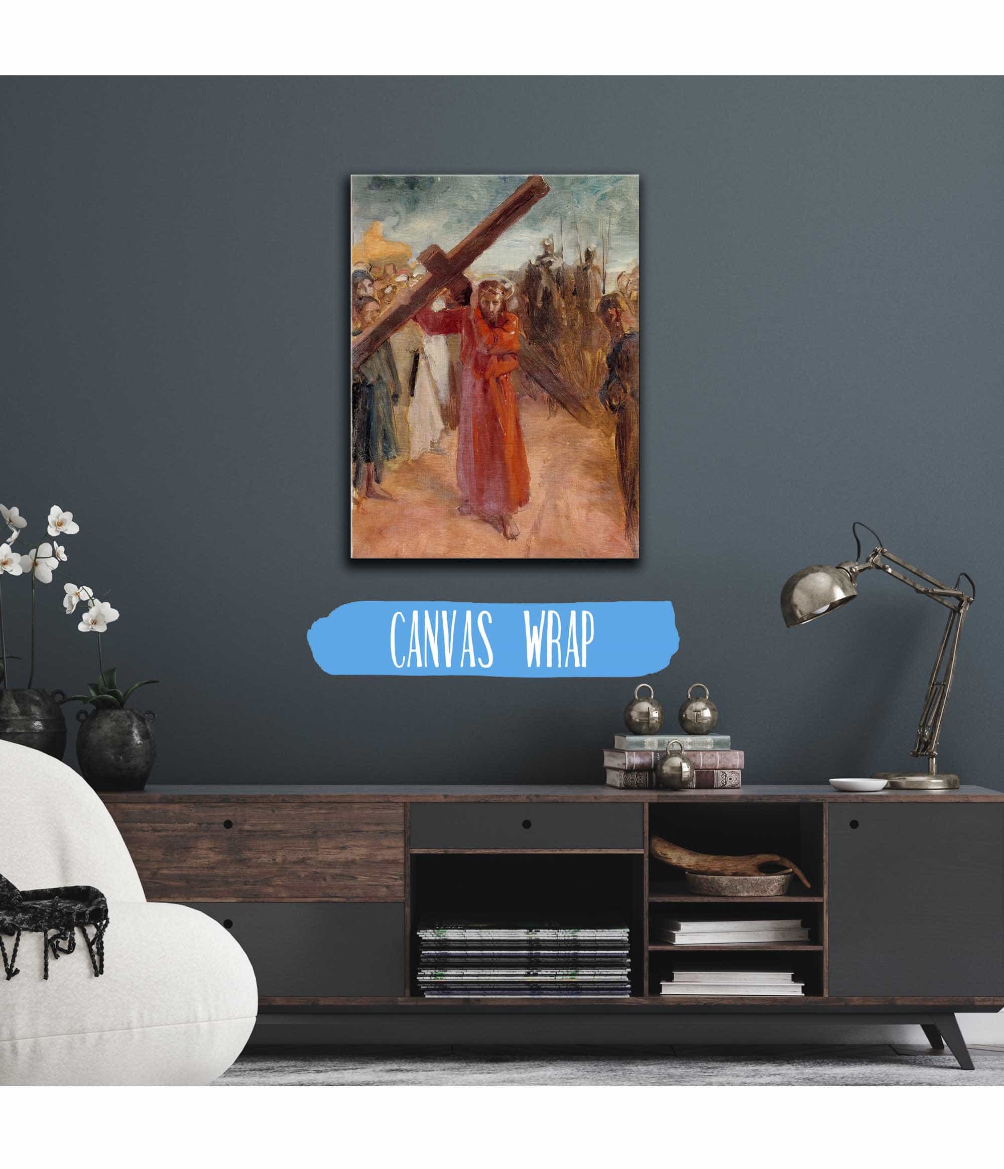 Christ Bears The Cross  by Albert Edelfelt