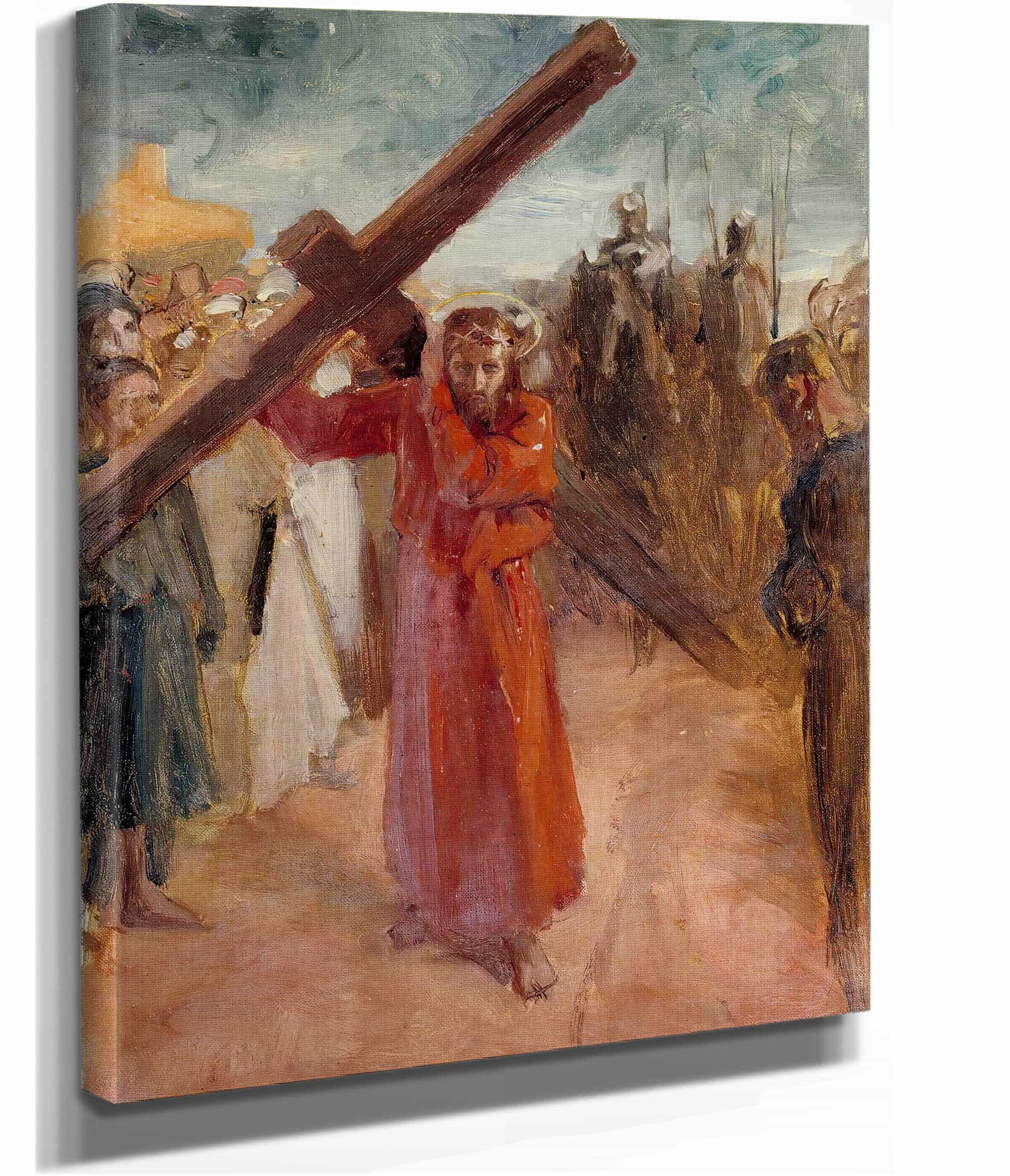 Christ Bears The Cross  by Albert Edelfelt