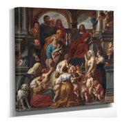 Christ Blessing Little Children. Suffer Little Children To Come Unto Me by Jacob Jordaens