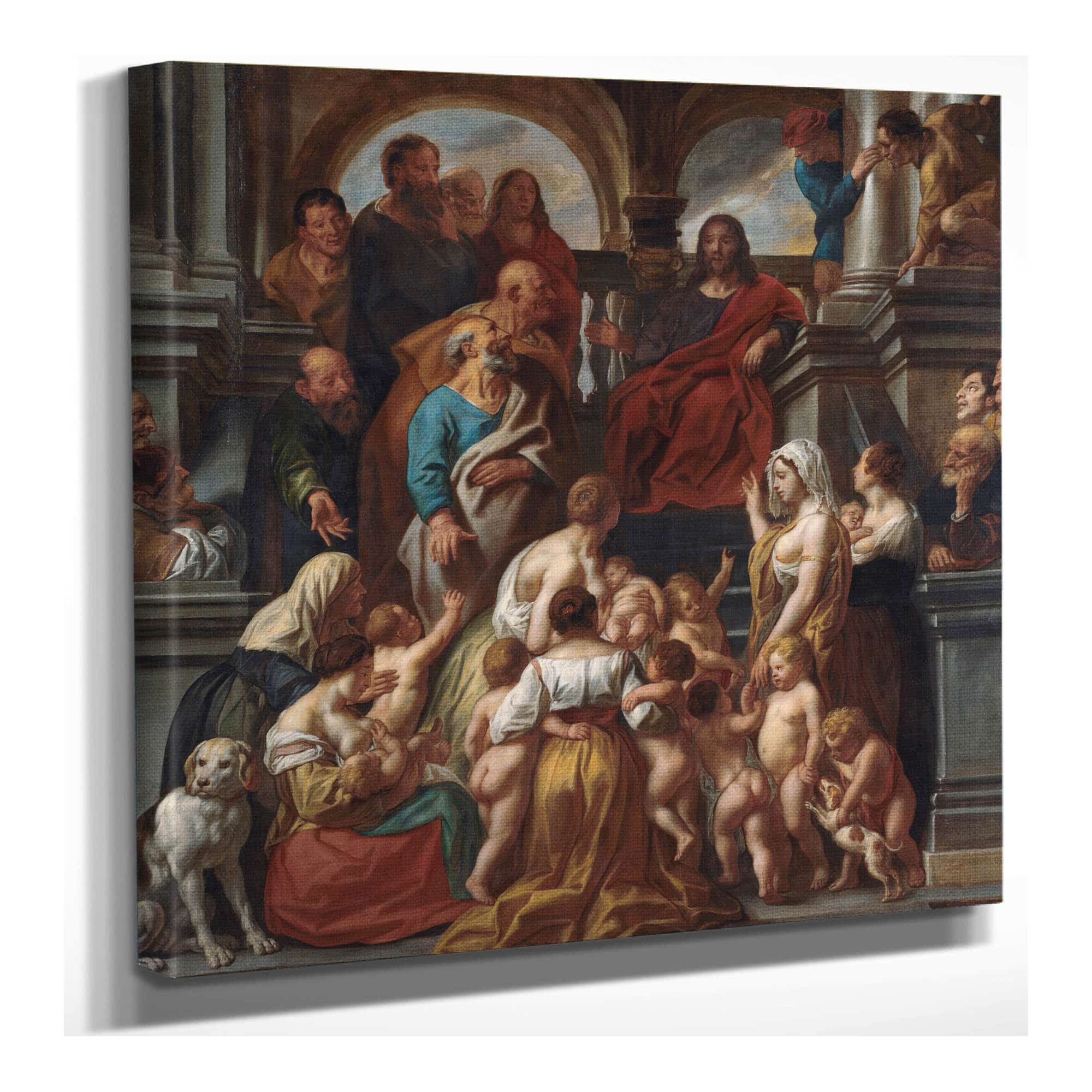 Christ Blessing Little Children. Suffer Little Children To Come Unto Me by Jacob Jordaens