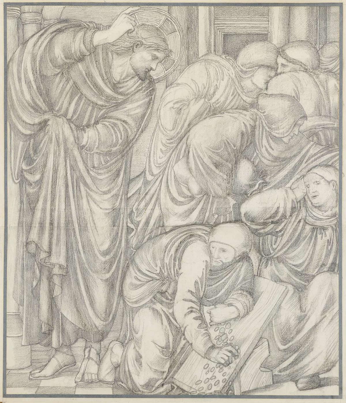 Christ Cleansing The Temple by Sir Edward Coley Burne Jones