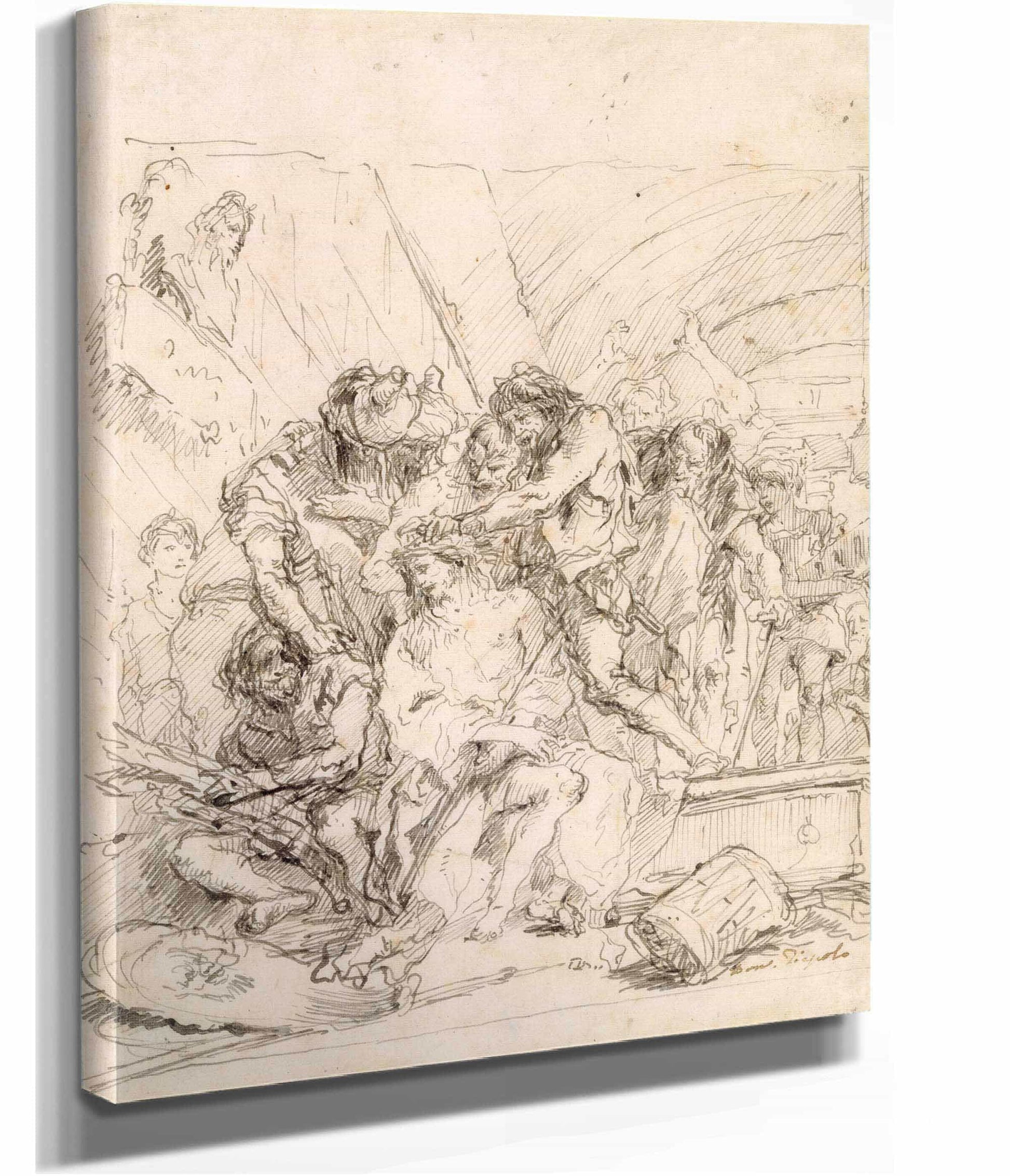 Christ Crowned With Thorns   by Giovanni Domenico Tiepolo