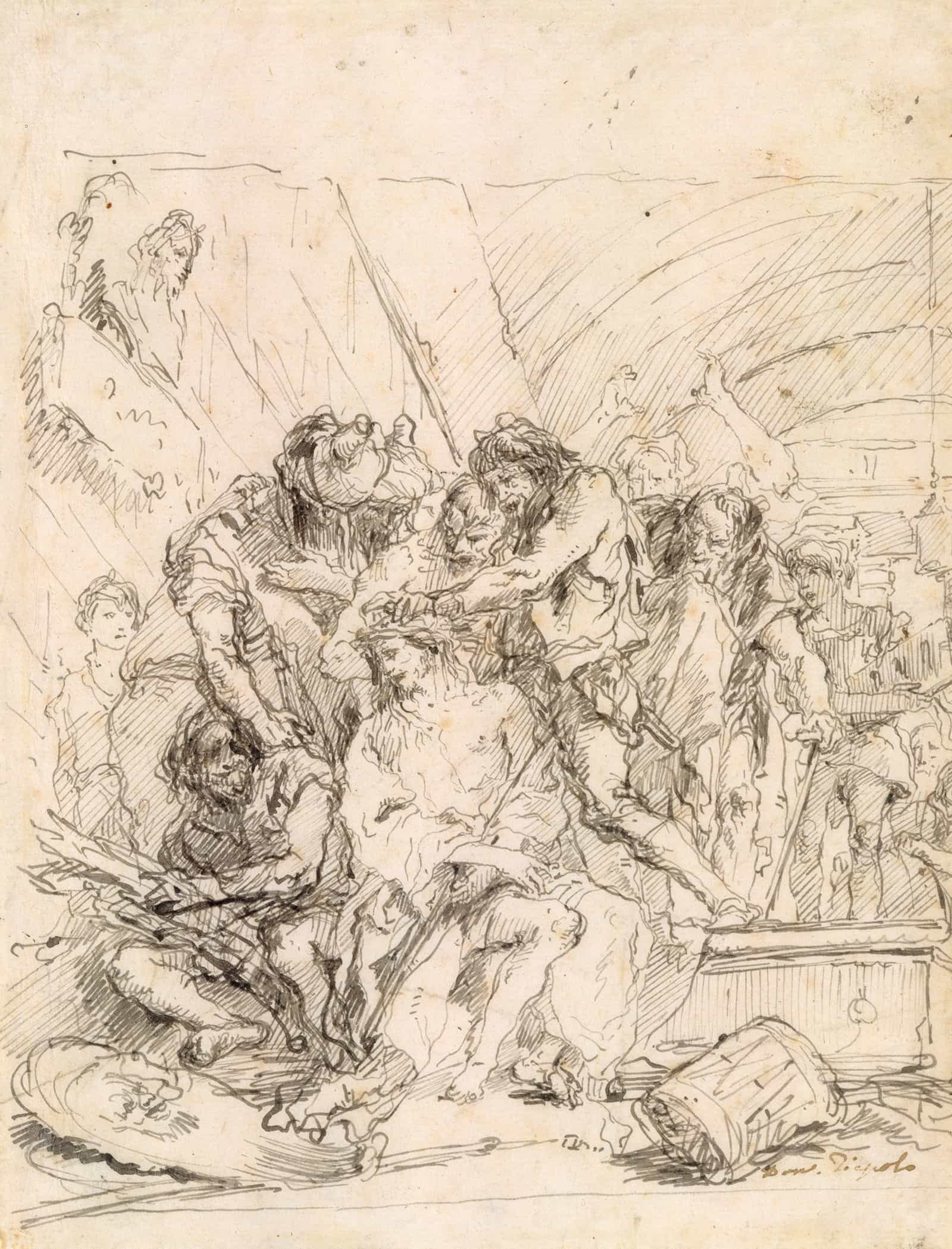Christ Crowned With Thorns   by Giovanni Domenico Tiepolo