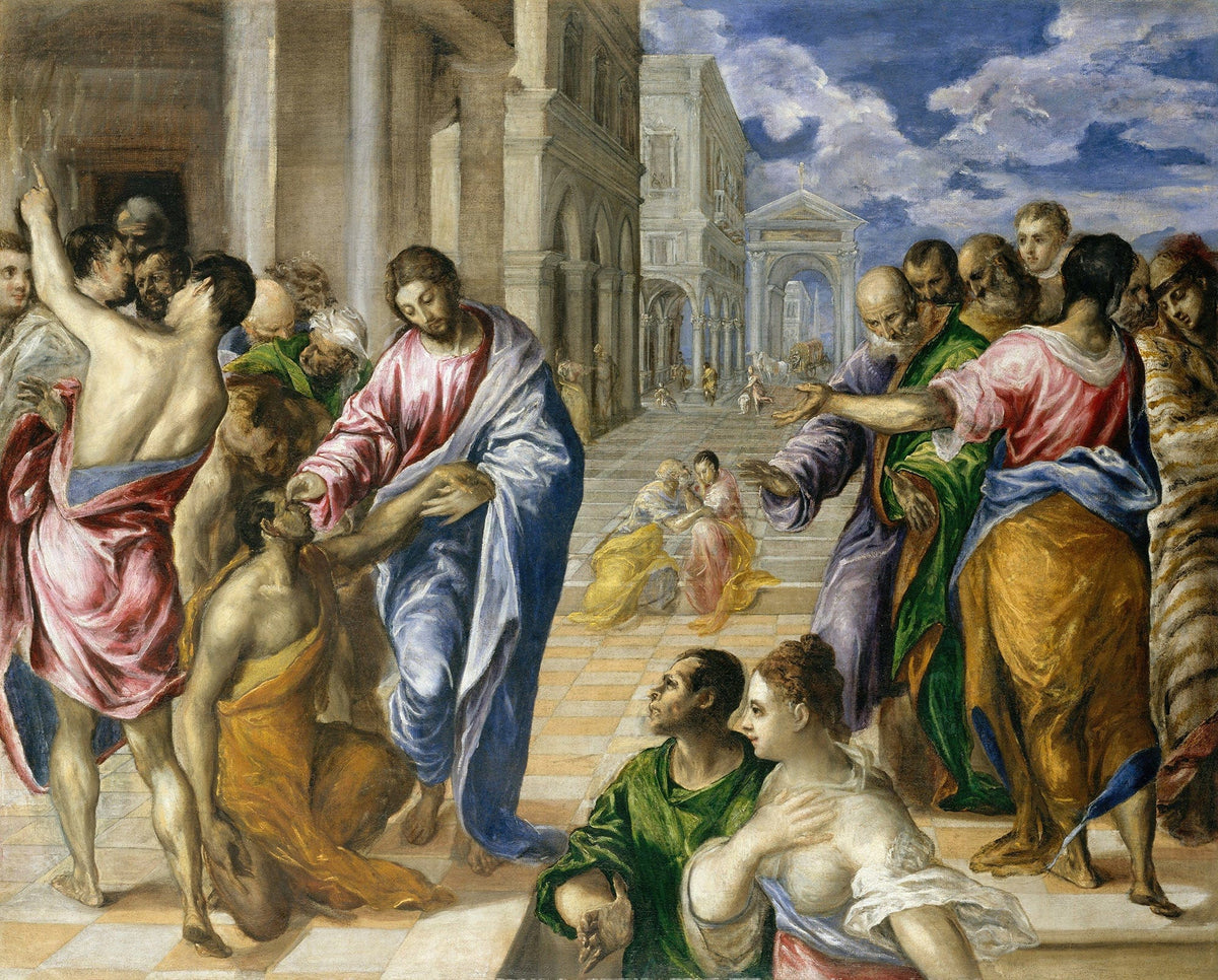 Christ Healing The Blind by El Greco