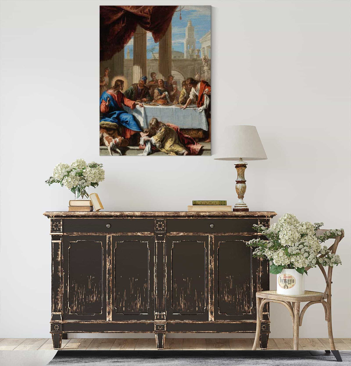 Christ In The House Of Simon by Sebastiano Ricci