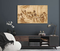 Christ Preaching In The Temple   by Guercino