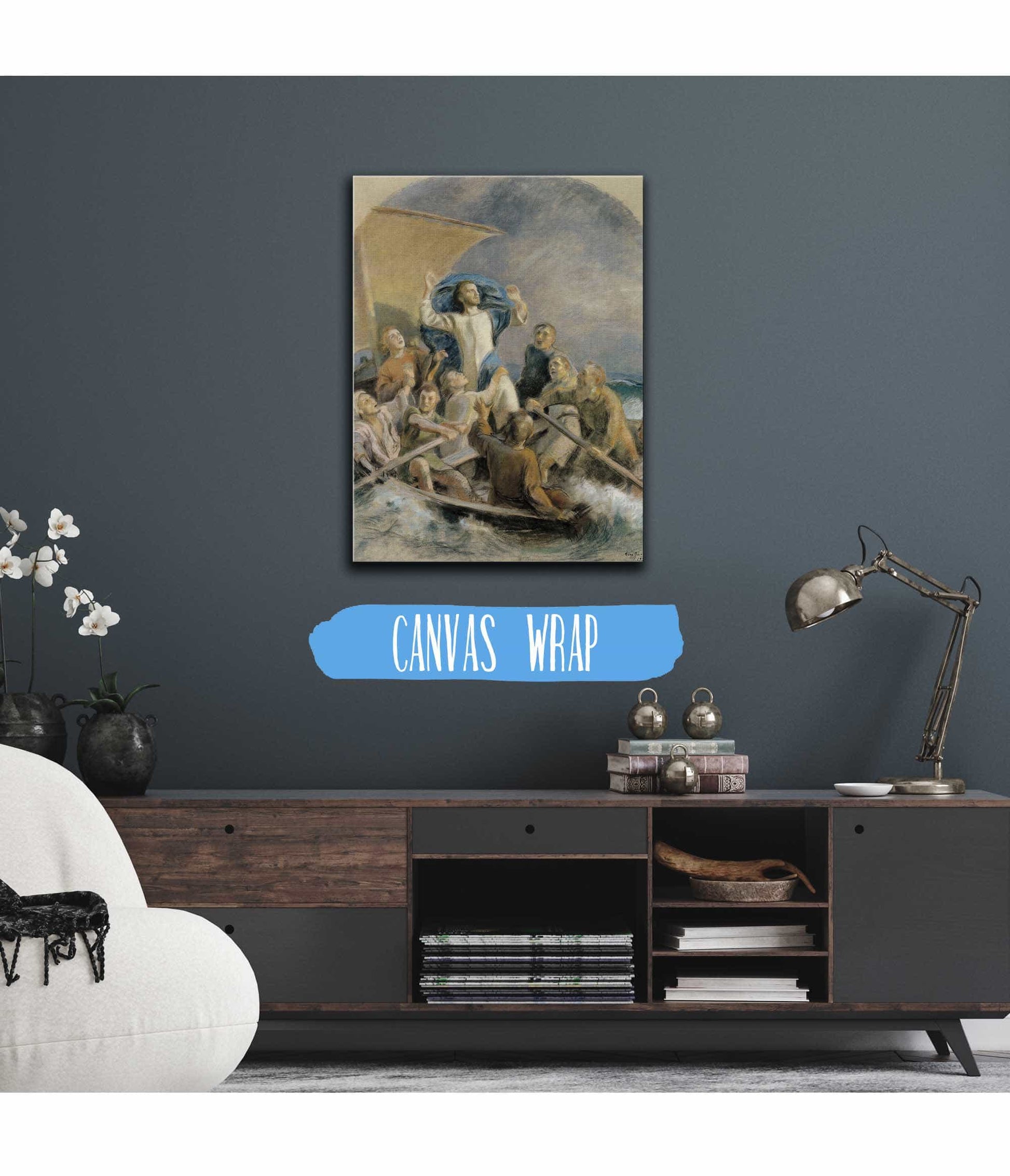 Christ Sets A Storm by Eero Jarnefelt