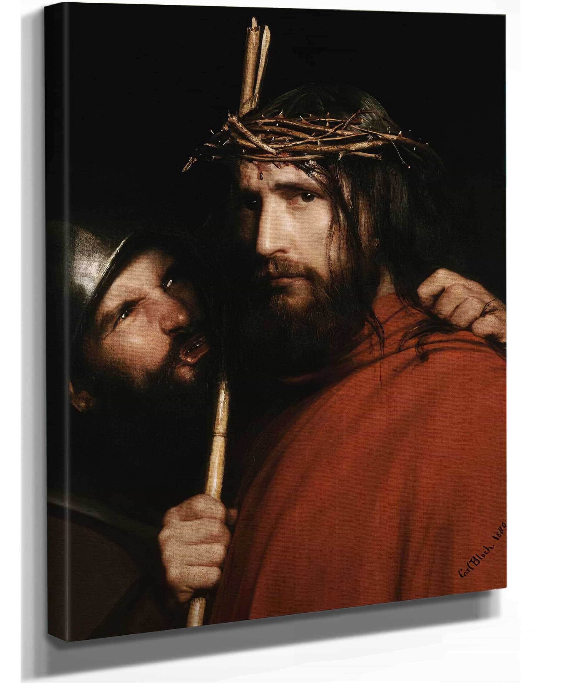Christ With Mocking Soldier by Carl Bloch