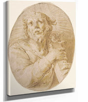 Christ With The Cross   by Joachim Wtewael