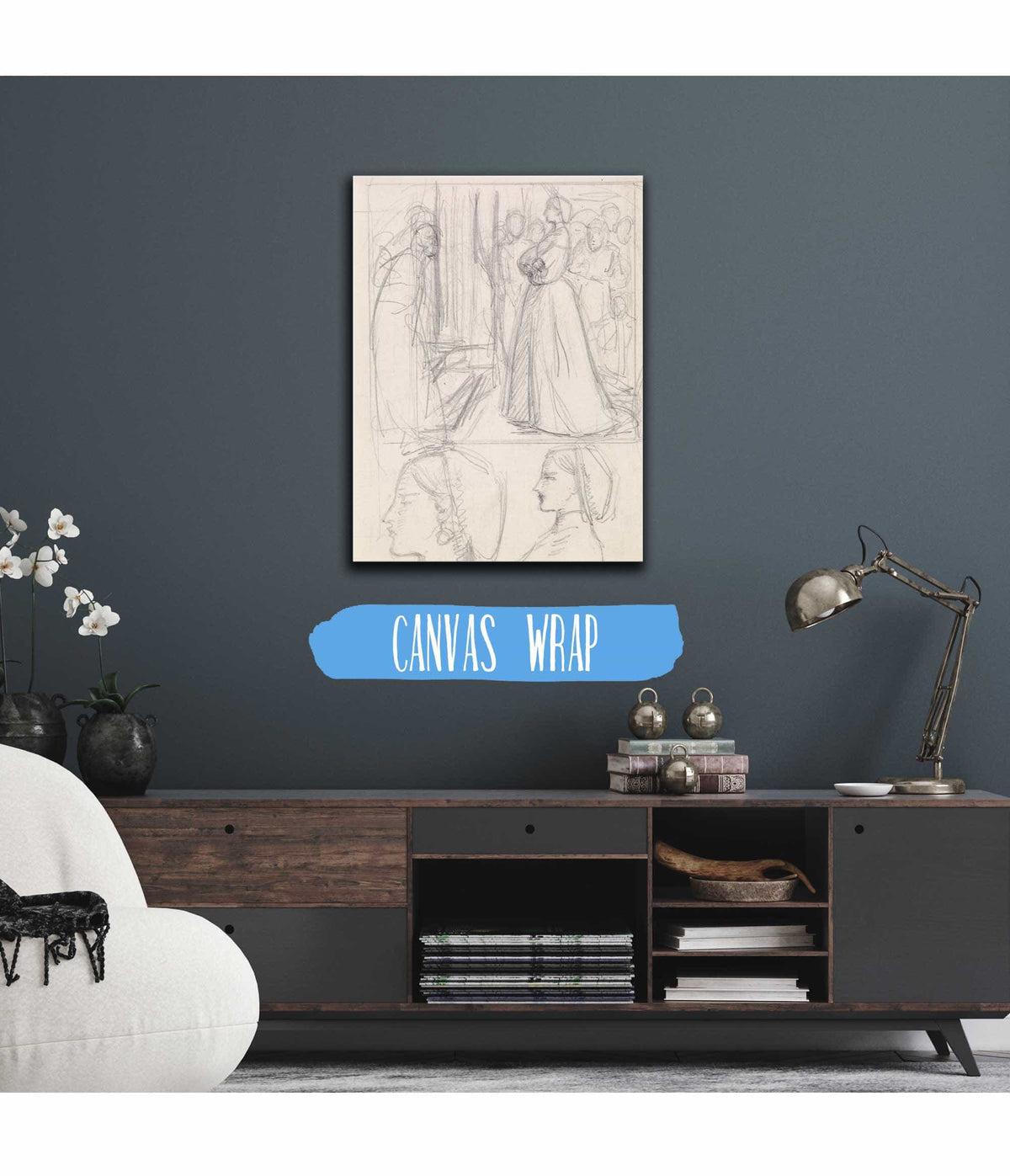 Christina Rossettis Maude Clare Figure And Head Studies by Sir John Everett Millais