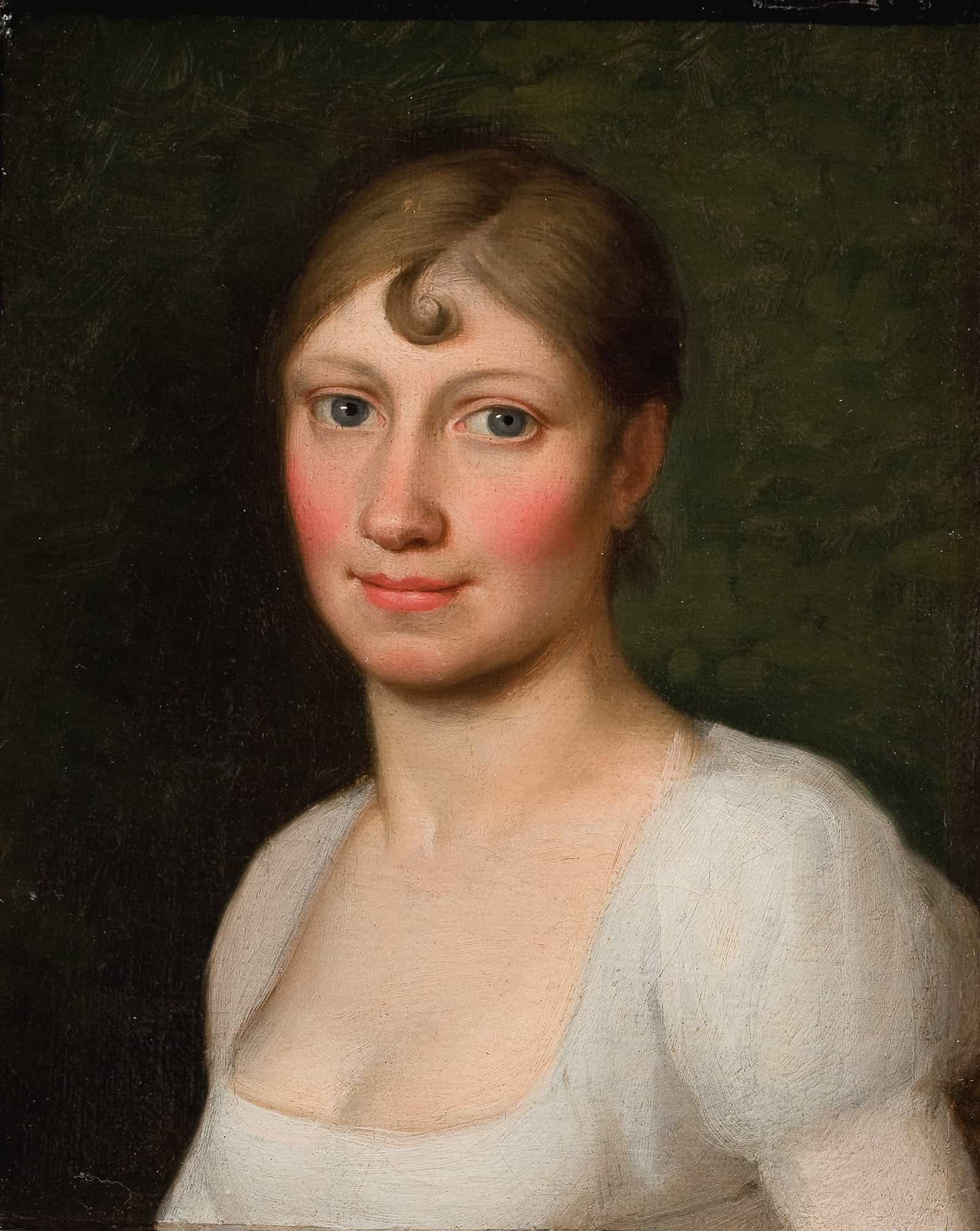 Christine Rebekka Eckersberg F Hyssing Kunstnerens Forste Hustru by Christoffer Wilhelm Eckersberg