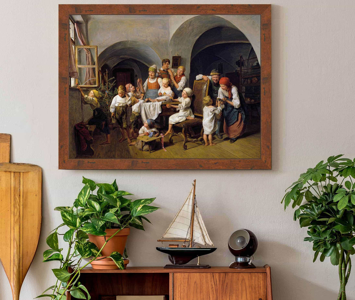 Christmas Morning by Ferdinand Georg Waldmuller