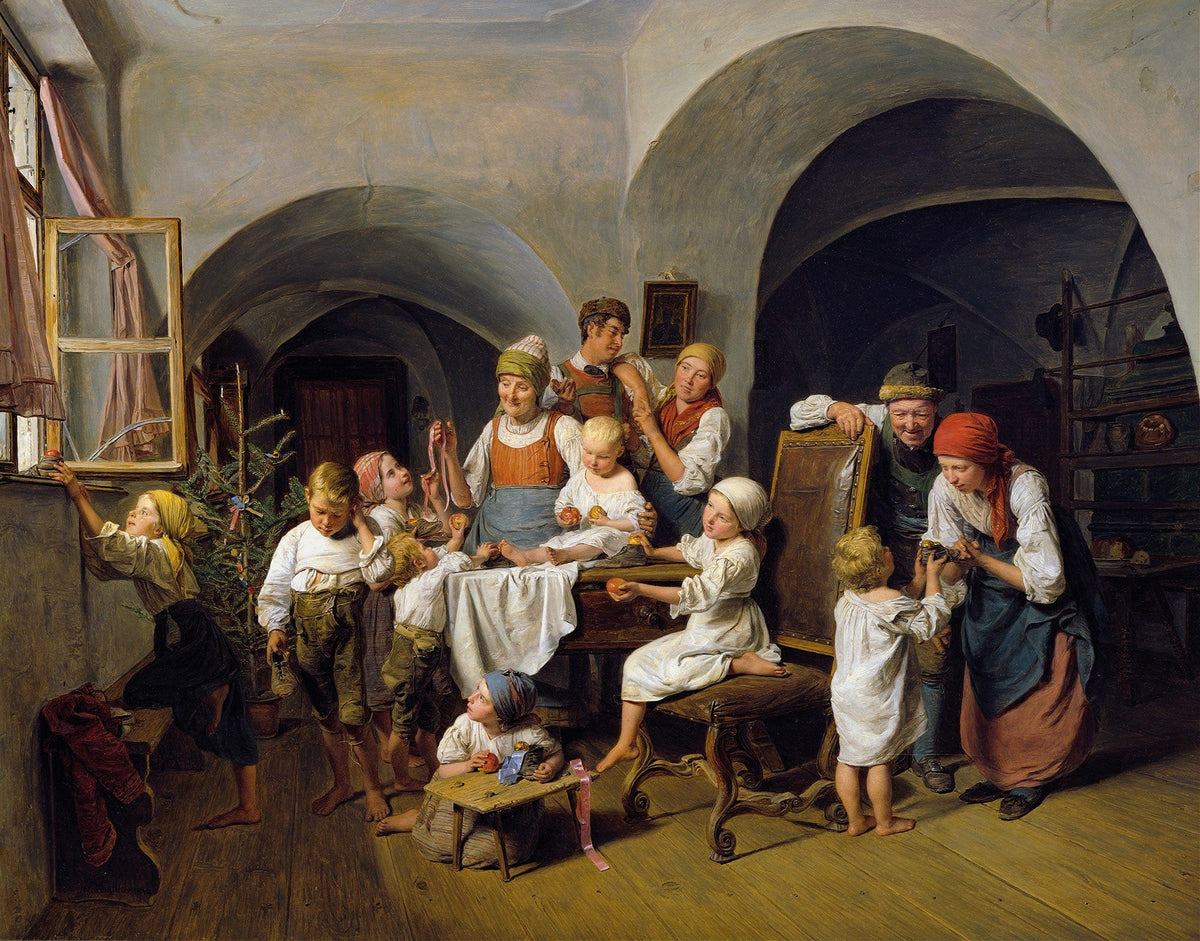 Christmas Morning by Ferdinand Georg Waldmuller