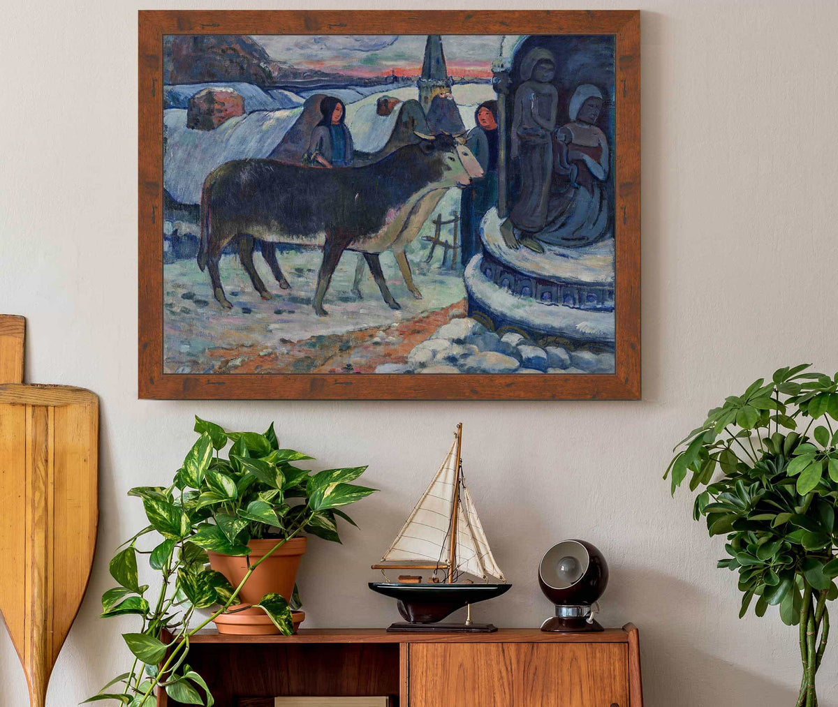 Christmas Night The Blessing Of The Oxen by Paul Gauguin