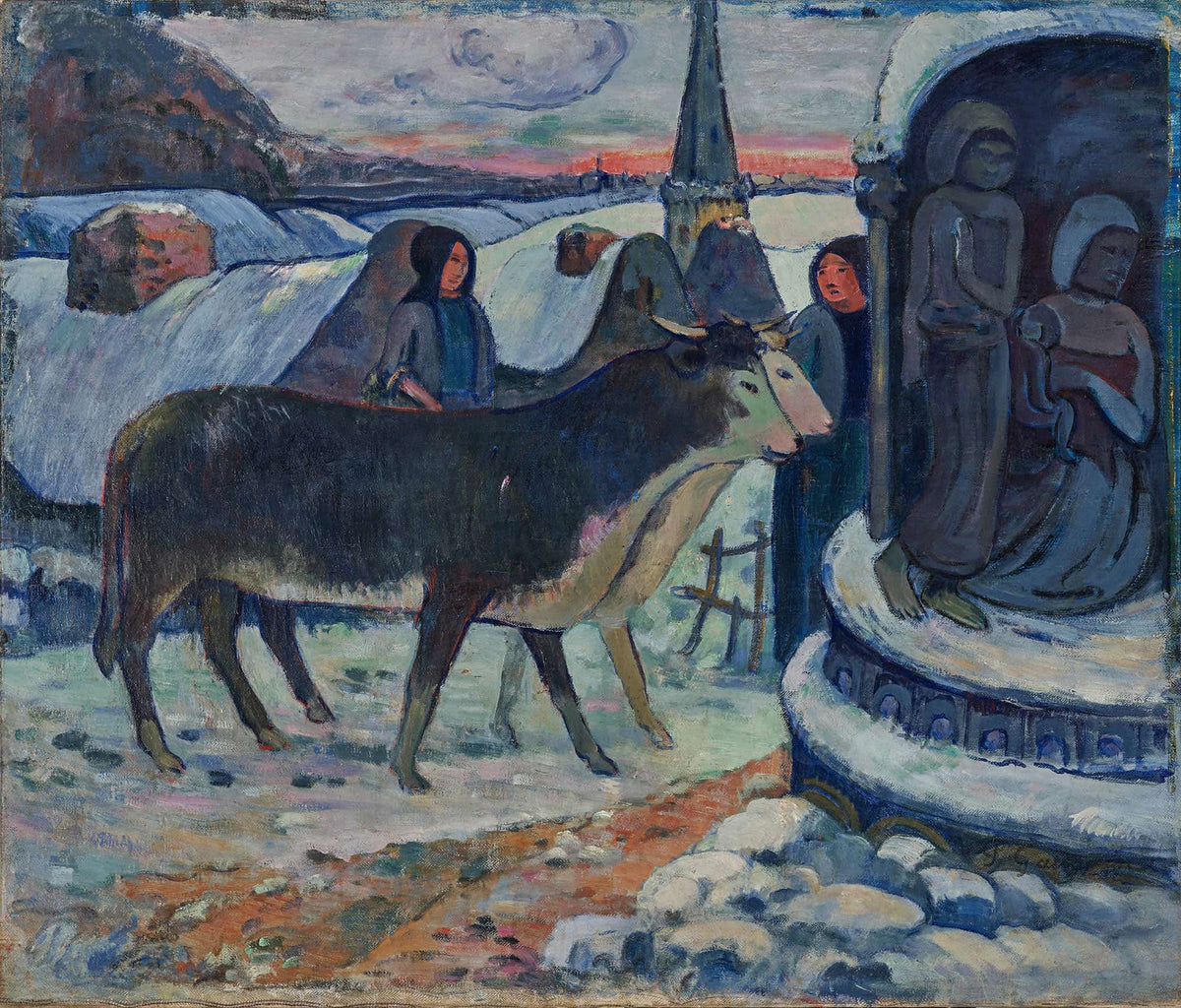 Christmas Night The Blessing Of The Oxen by Paul Gauguin