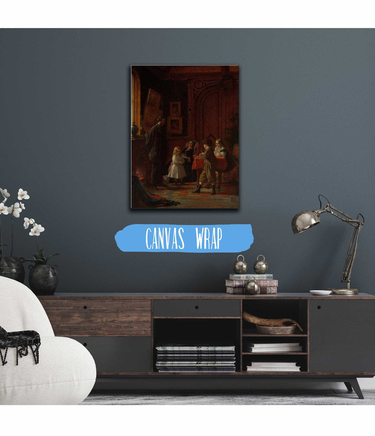 Christmas Time The Blodgett Family by Eastman Johnson