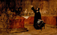 Christopher Columbus Before The Council Of Salamanca by William Merritt Chase